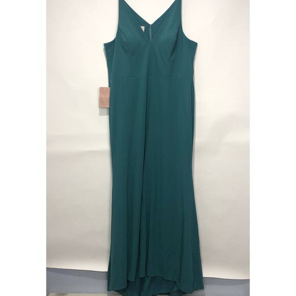 BHLDN Womens Jones Maxi Dress Teal Size US 24 - Picture 4 of 10